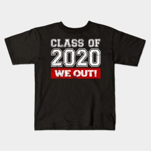 Vintage 'Class of 2020' Senior We Out Graduation Gift Kids T-Shirt